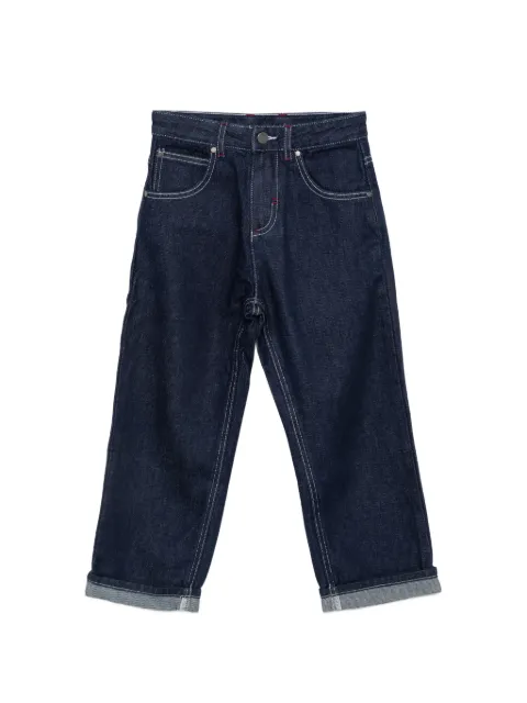 Stella McCartney Kids contrast-stitch jeans