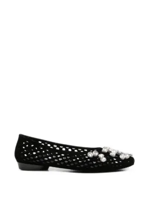 HEAVENLY JELLY ビーズ フラットシューズ | ブラック | FARFETCH JP