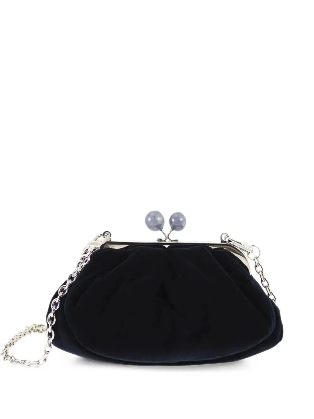 Max Mara Pasticcino velvet clutch bag - Blu