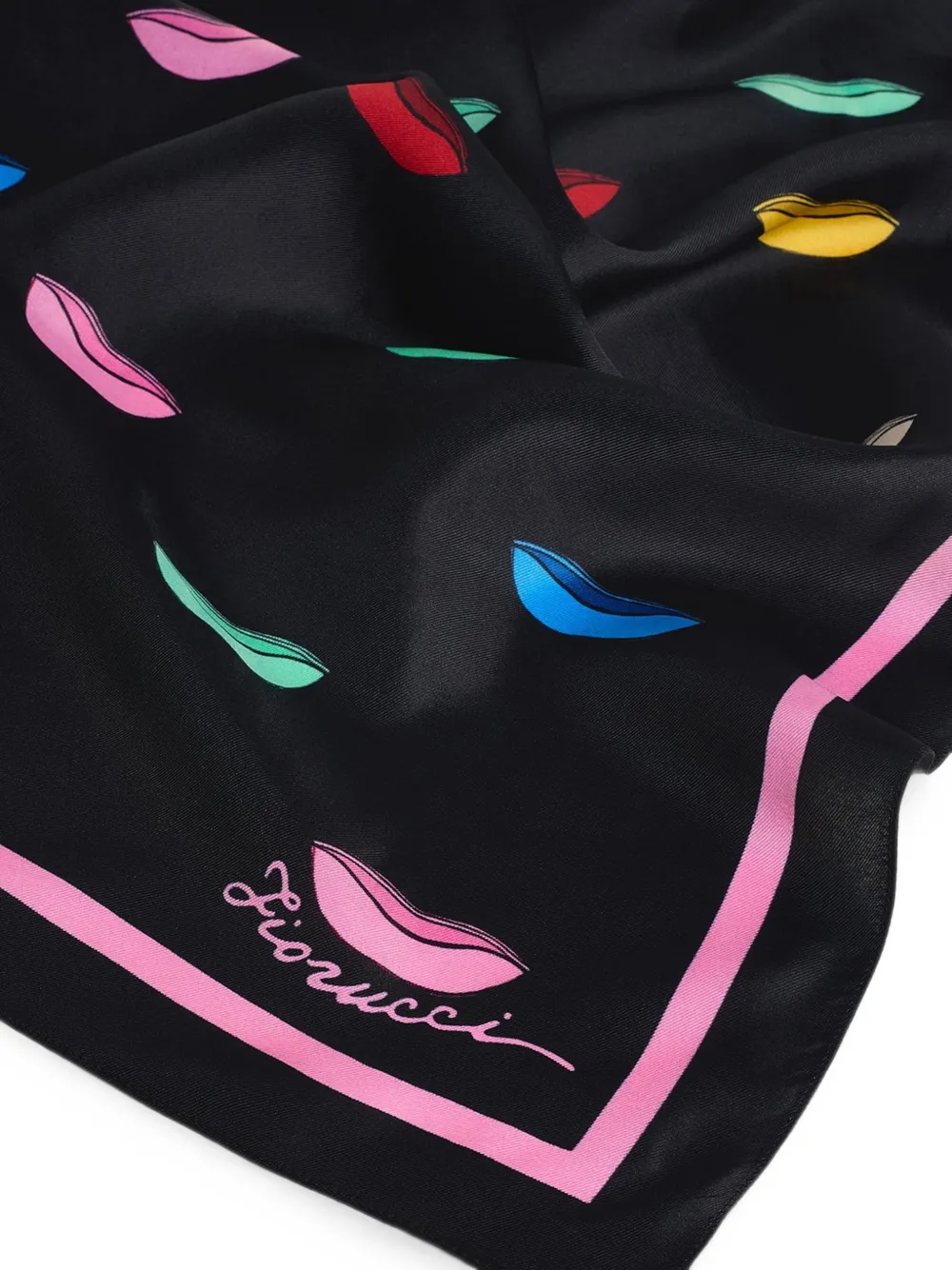 Fiorucci Lips sjaal Zwart