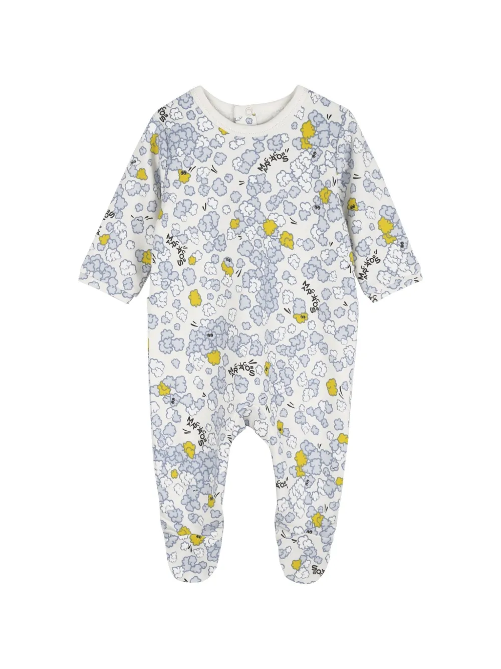 Marc Jacobs Kids Drie rompers met wolken-print Wit