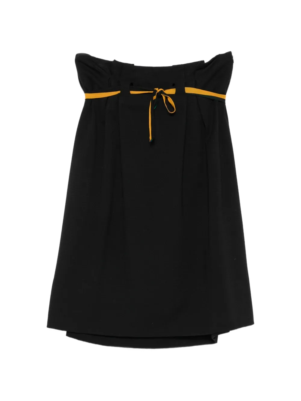 Jil Sander Pre-Owned 1990s belted wool skirt - Nero
