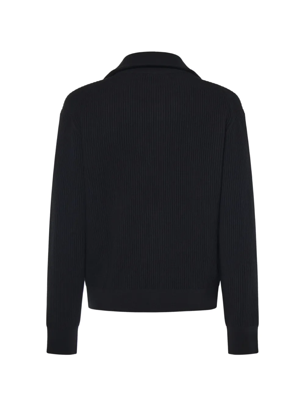 Studio Nicholson Ribgebreid vest Zwart