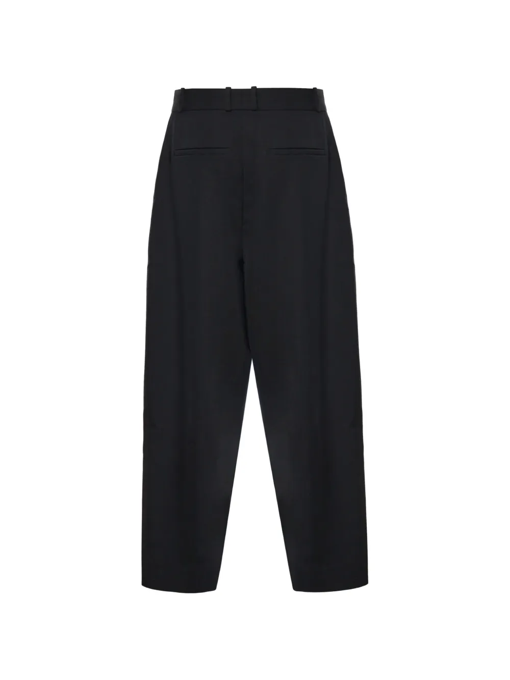 Studio Nicholson Pantalon met geplooide voorkant Zwart