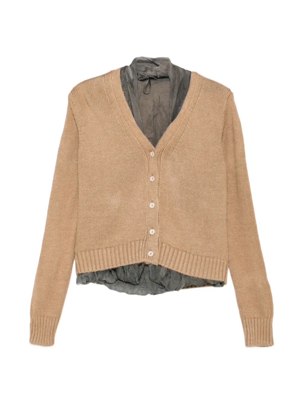 Masnada layered-effect V-neck cardigan
