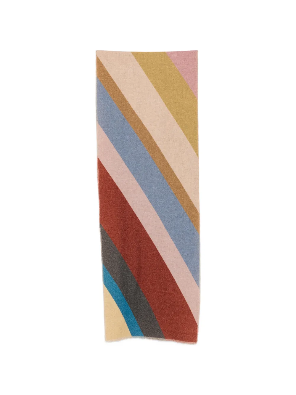 Paul Smith diagonal-stripe scarf - Marrone
