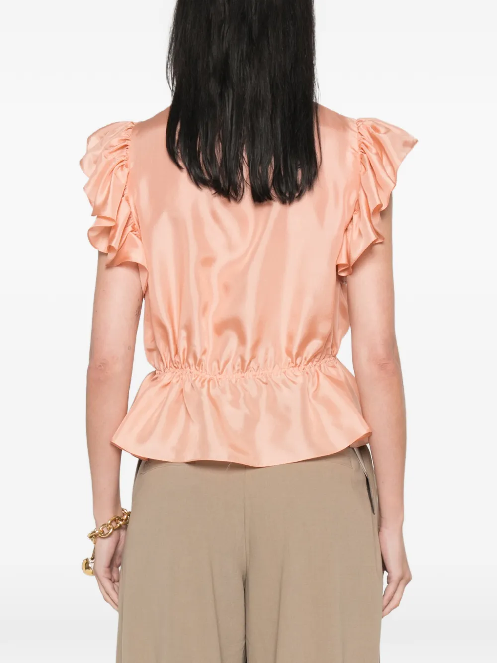 Chloé Blouse met ruches Roze