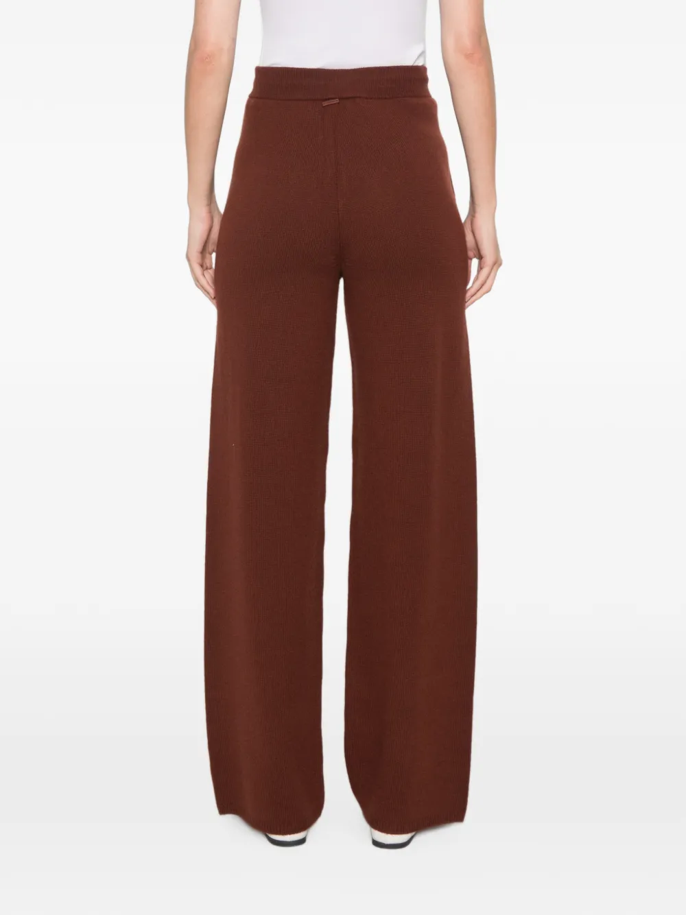 Max Mara Kasjmier broek met trekkoord Bruin