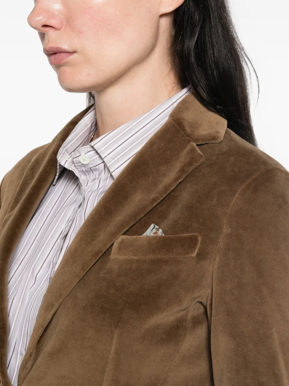Circolo 1901 Blazer met enkele rij knopen Bruin