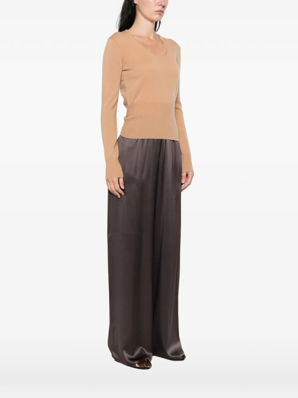 Max Mara Ribgebreide trui Beige