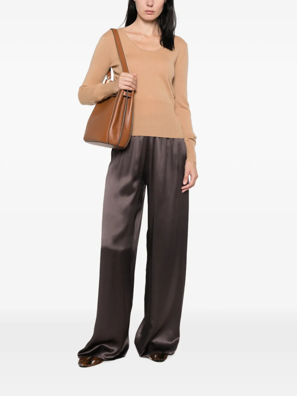 Max Mara Ribgebreide trui Beige