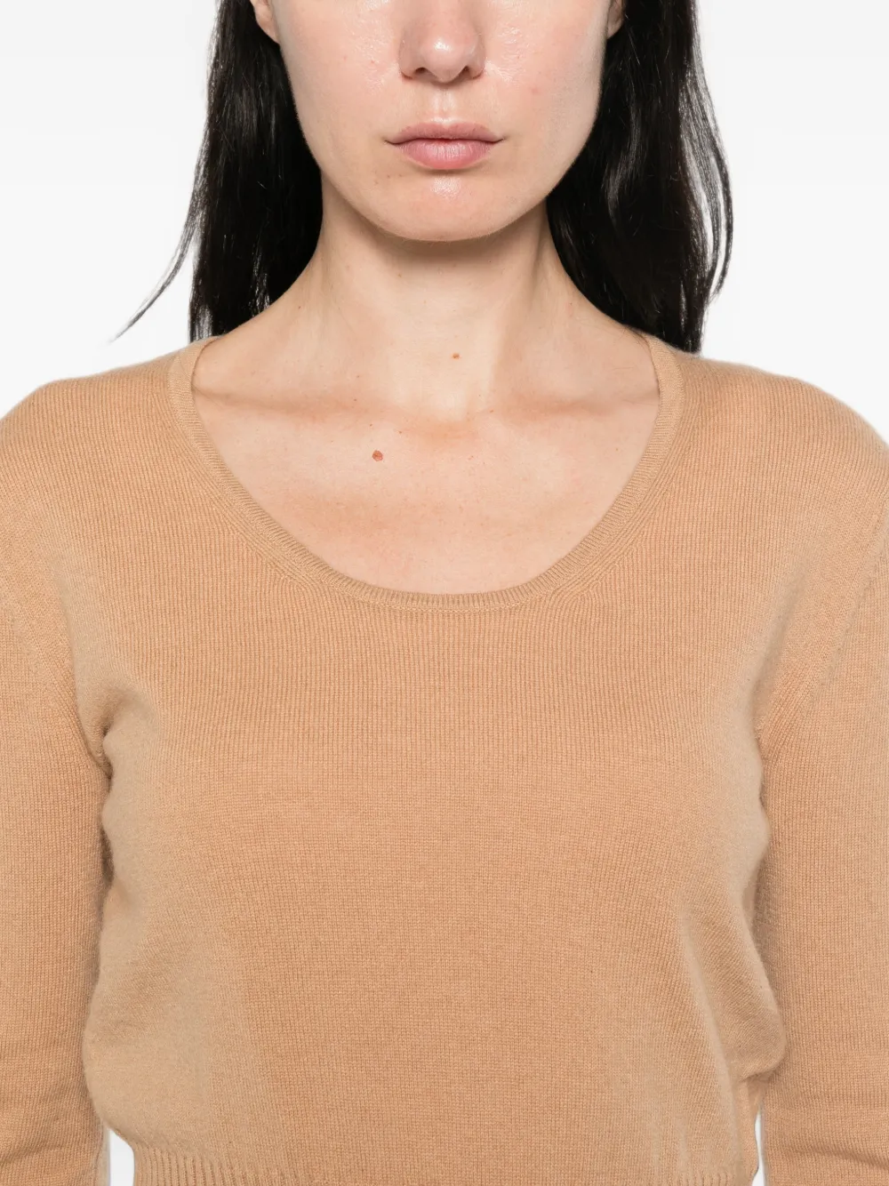 Max Mara Ribgebreide trui Beige
