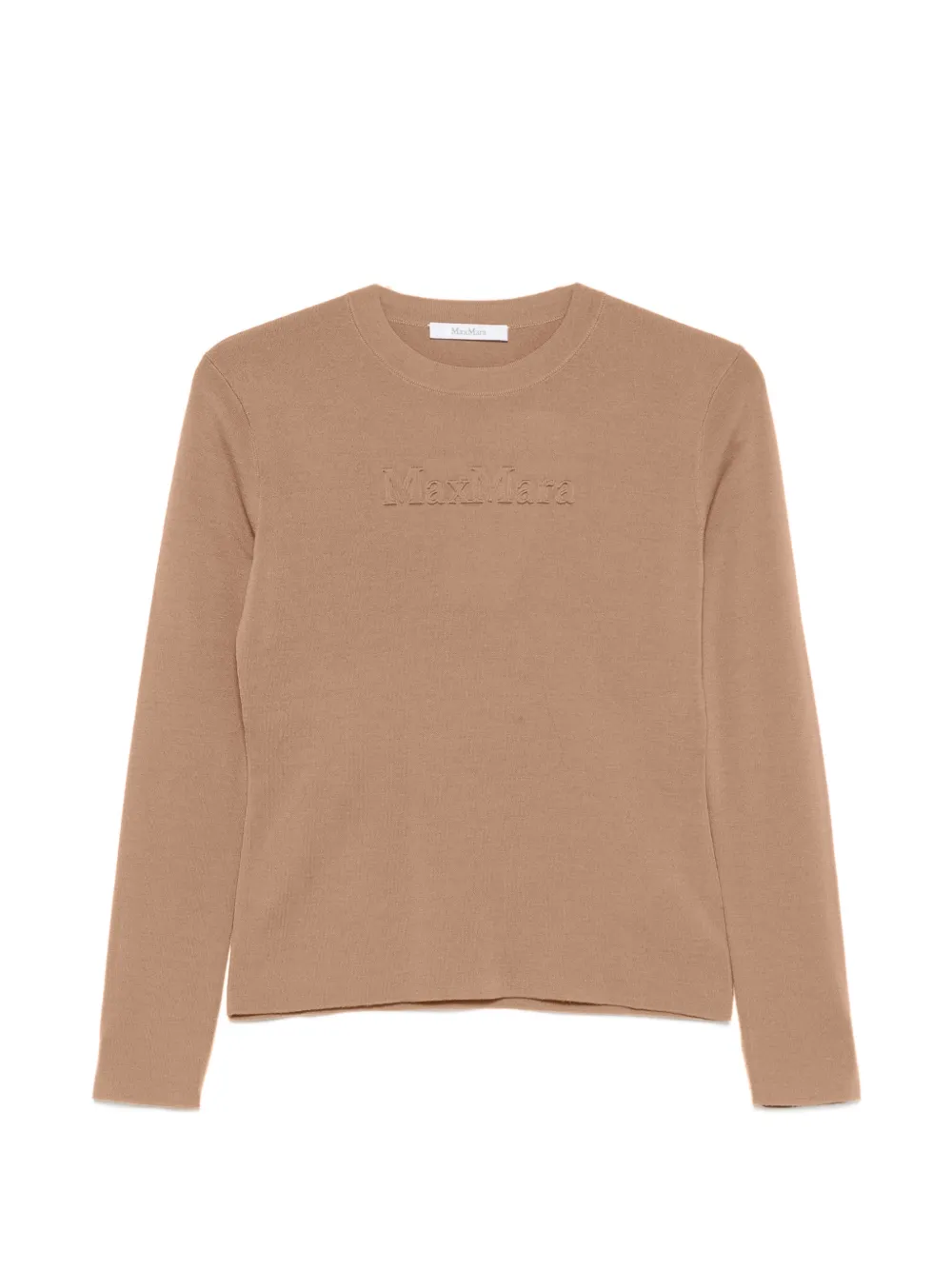 Max Mara embroidered logo sweater - Neutrals