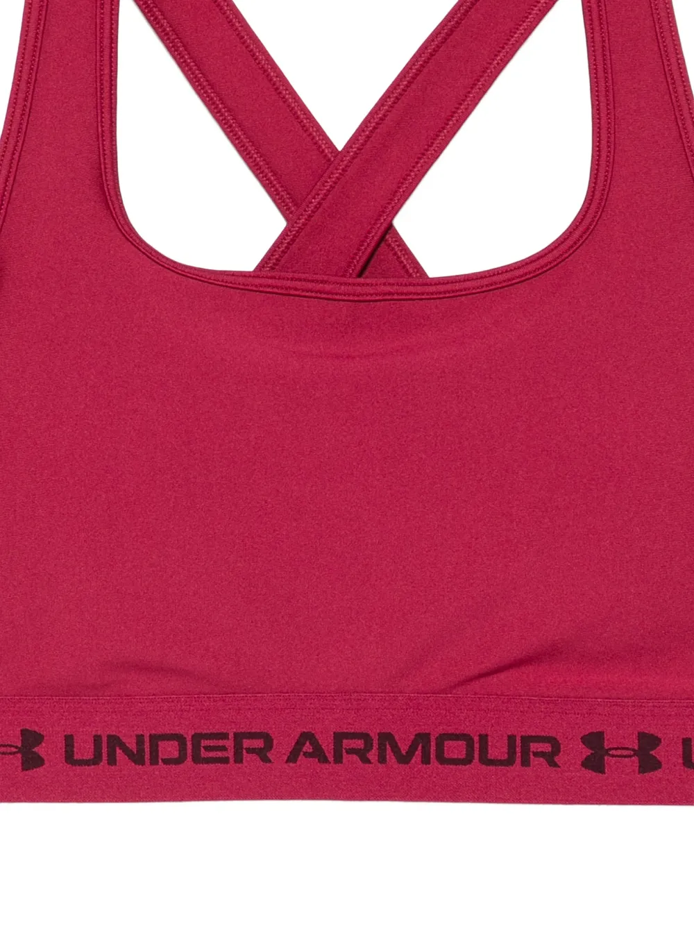 Under Armour Sport-bh met gekruiste logo-bandjes op de rug Rood