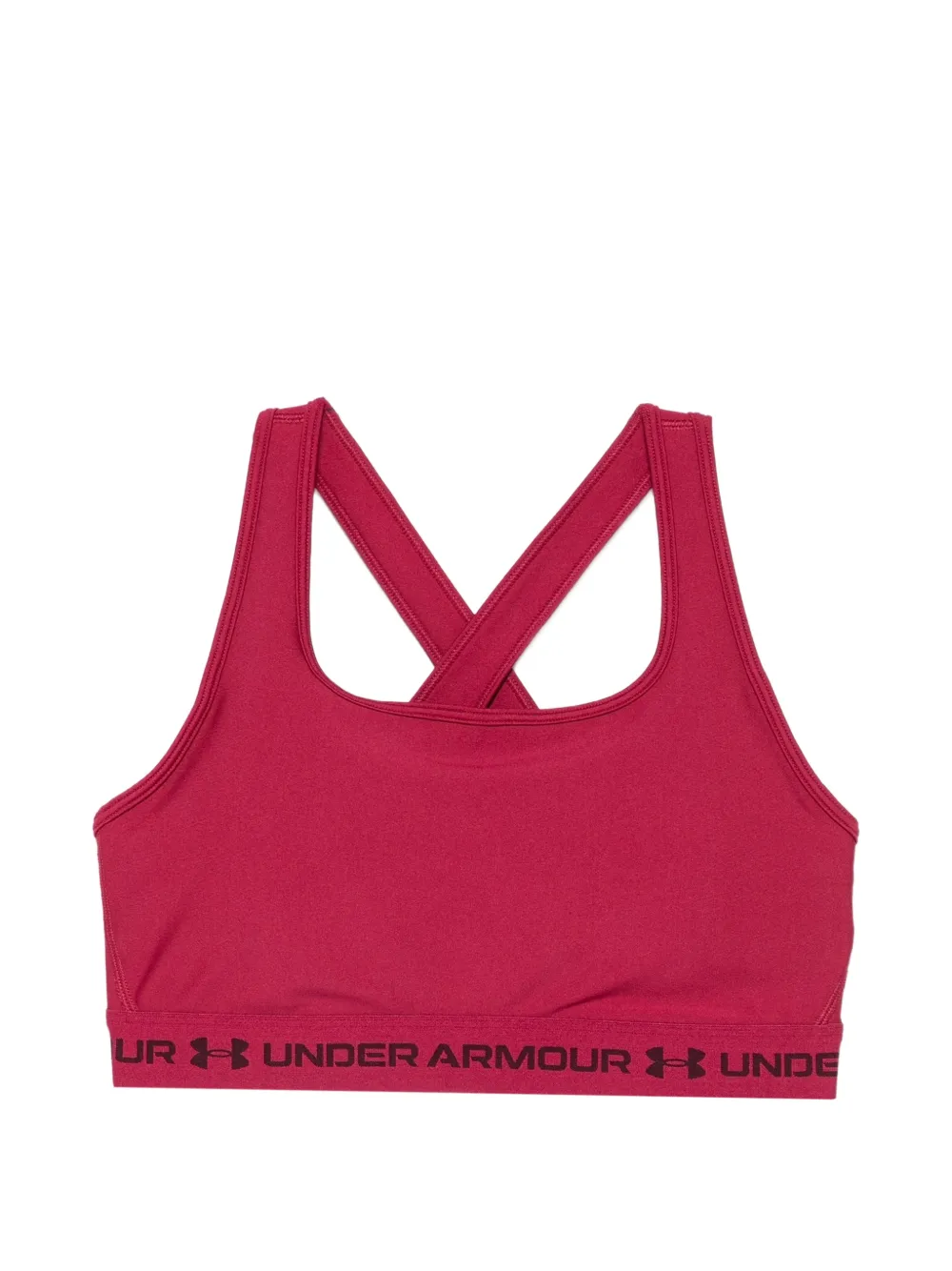 Under Armour Sport-bh met gekruiste logo-bandjes op de rug Rood