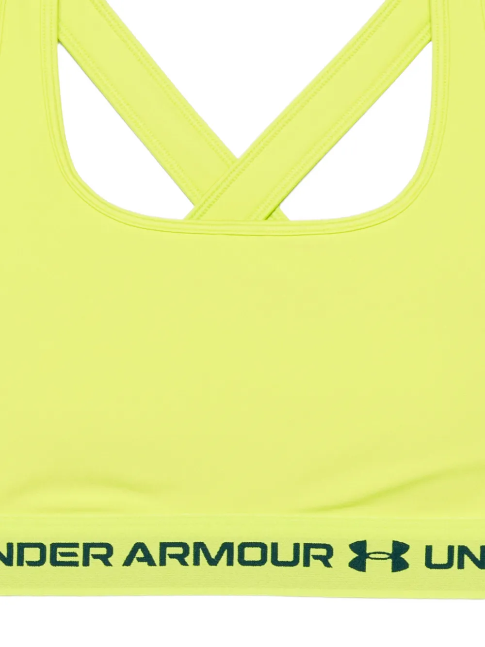 Under Armour Sport-bh met gekruiste logo-bandjes op de rug Groen
