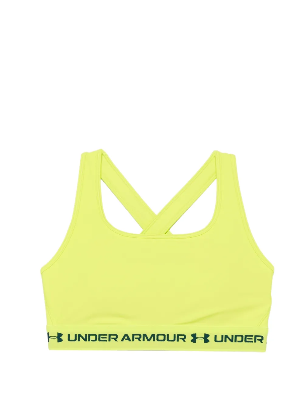 Under Armour Sport-bh met gekruiste logo-bandjes op de rug Groen