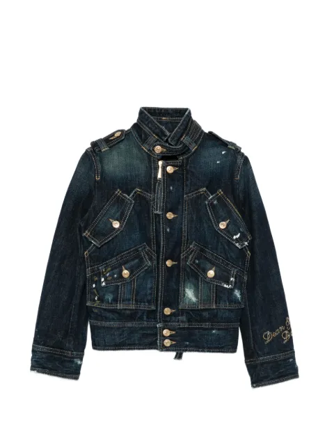 DSQUARED2 2000s distressed-effect denim jacket
