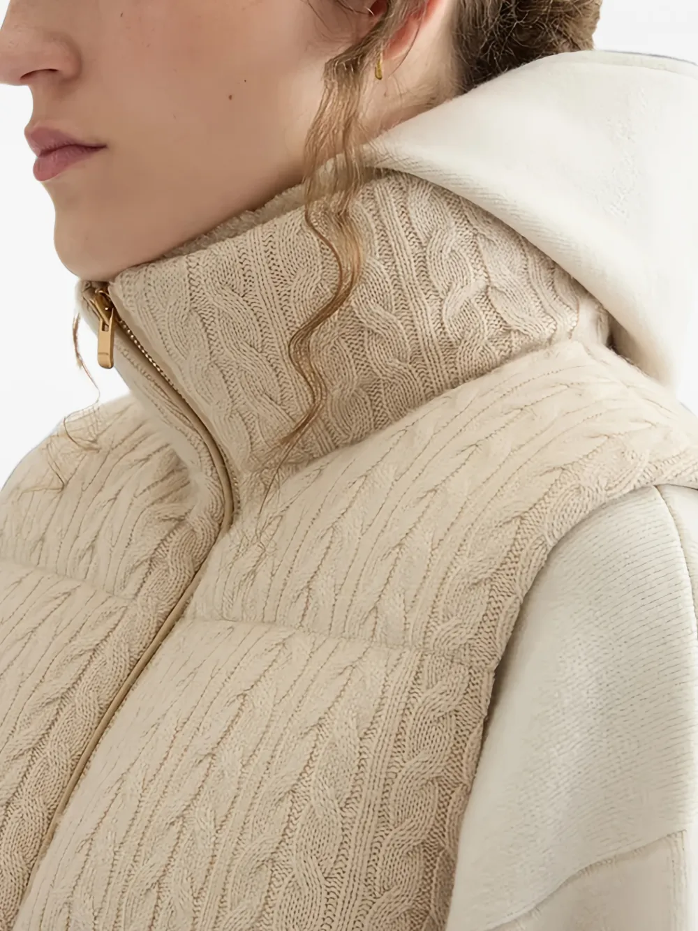 Agnona Gewatteerd jack Beige