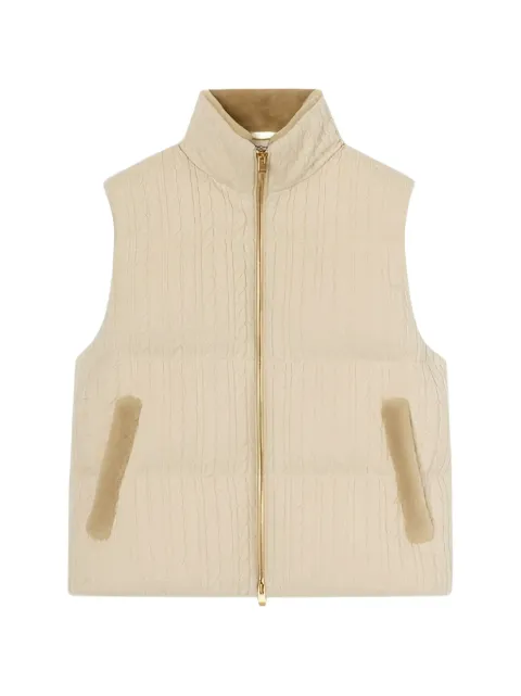 Agnona cable-knit padded jacket
