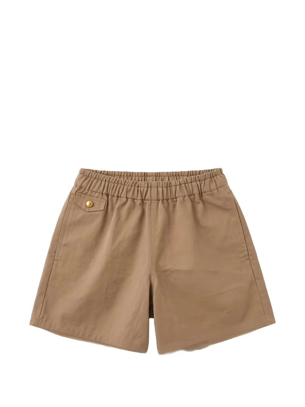 Versace Kids elasticated-waist cotton shorts Beige