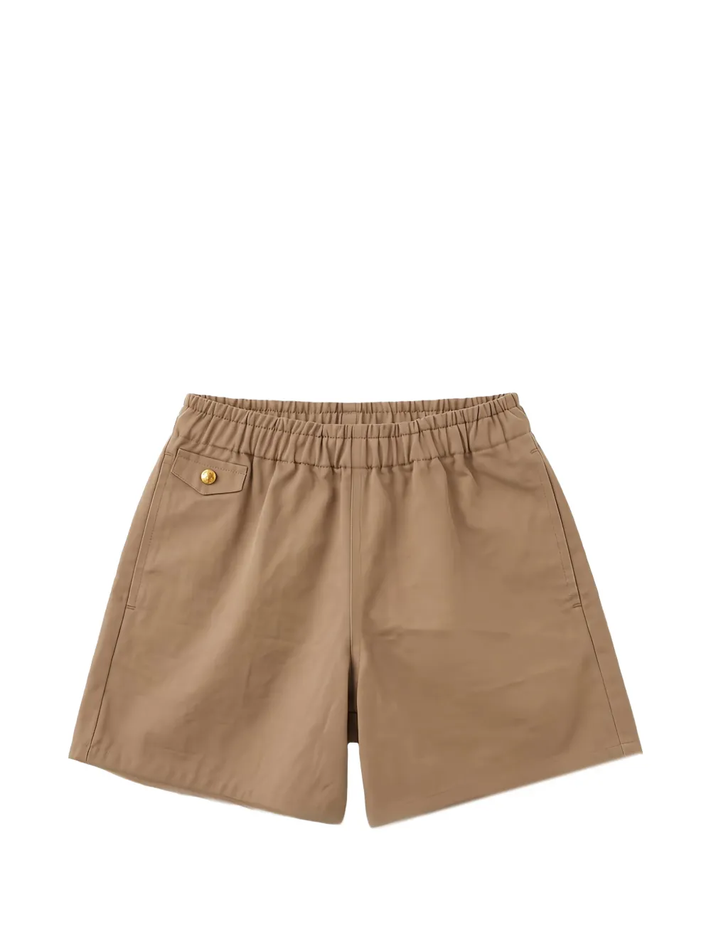 Versace Kids elasticated-waist cotton shorts Beige
