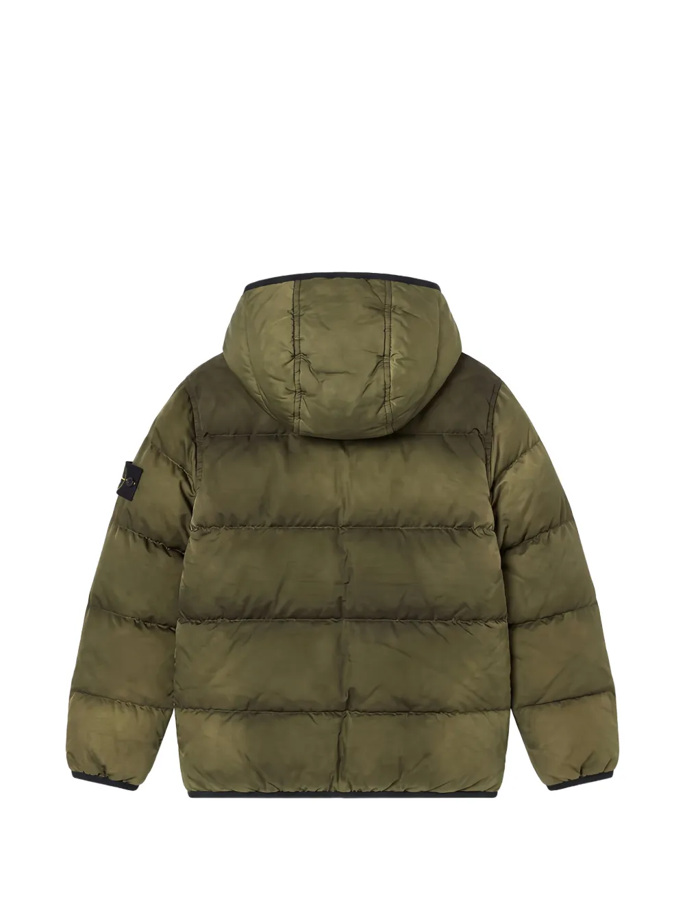 Stone Island Junior Donsjack met Compass-badge Groen