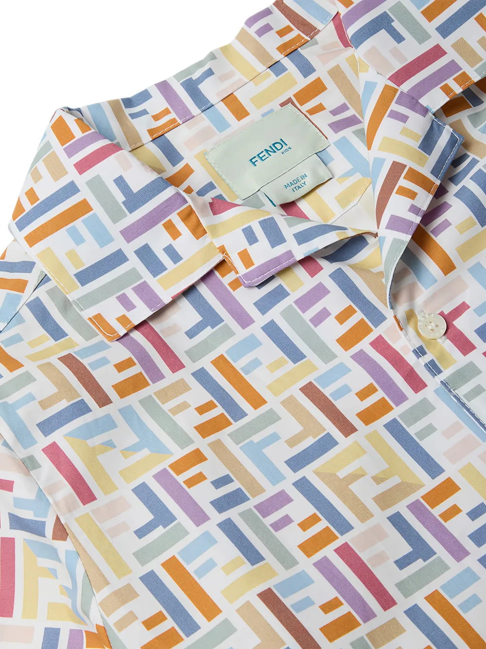 Fendi Kids Shirt met FF-monogram Wit