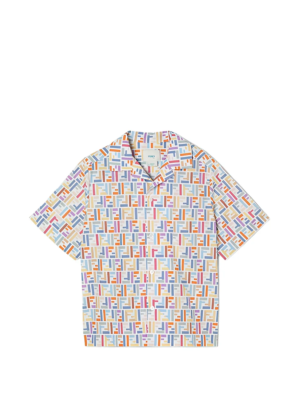 Fendi Kids FF monogram shirt - Bianco