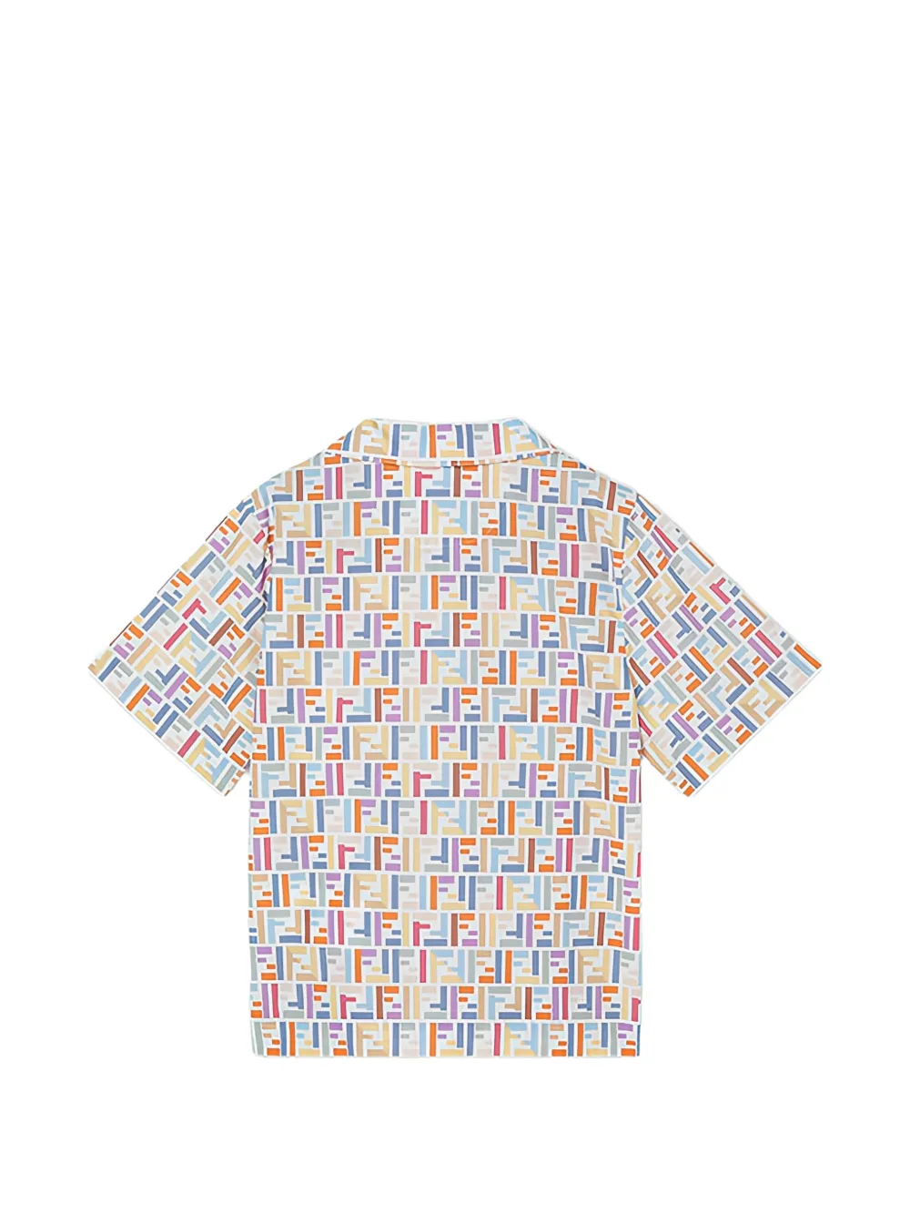 Fendi Kids Shirt met FF-monogram Wit