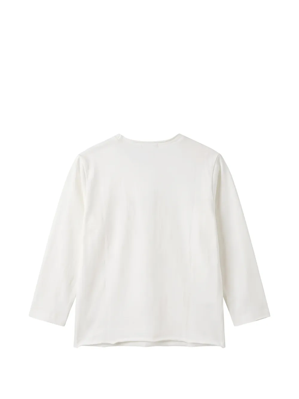 TEDDY & MINOU button-detail long-sleeve T-shirt Beige