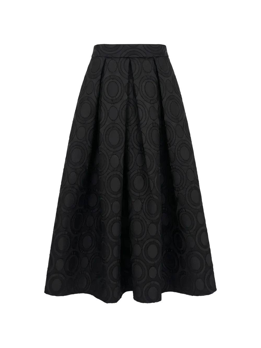 Lunatica Milano Jq Zenith Jacquard Pleated Skirt In Black
