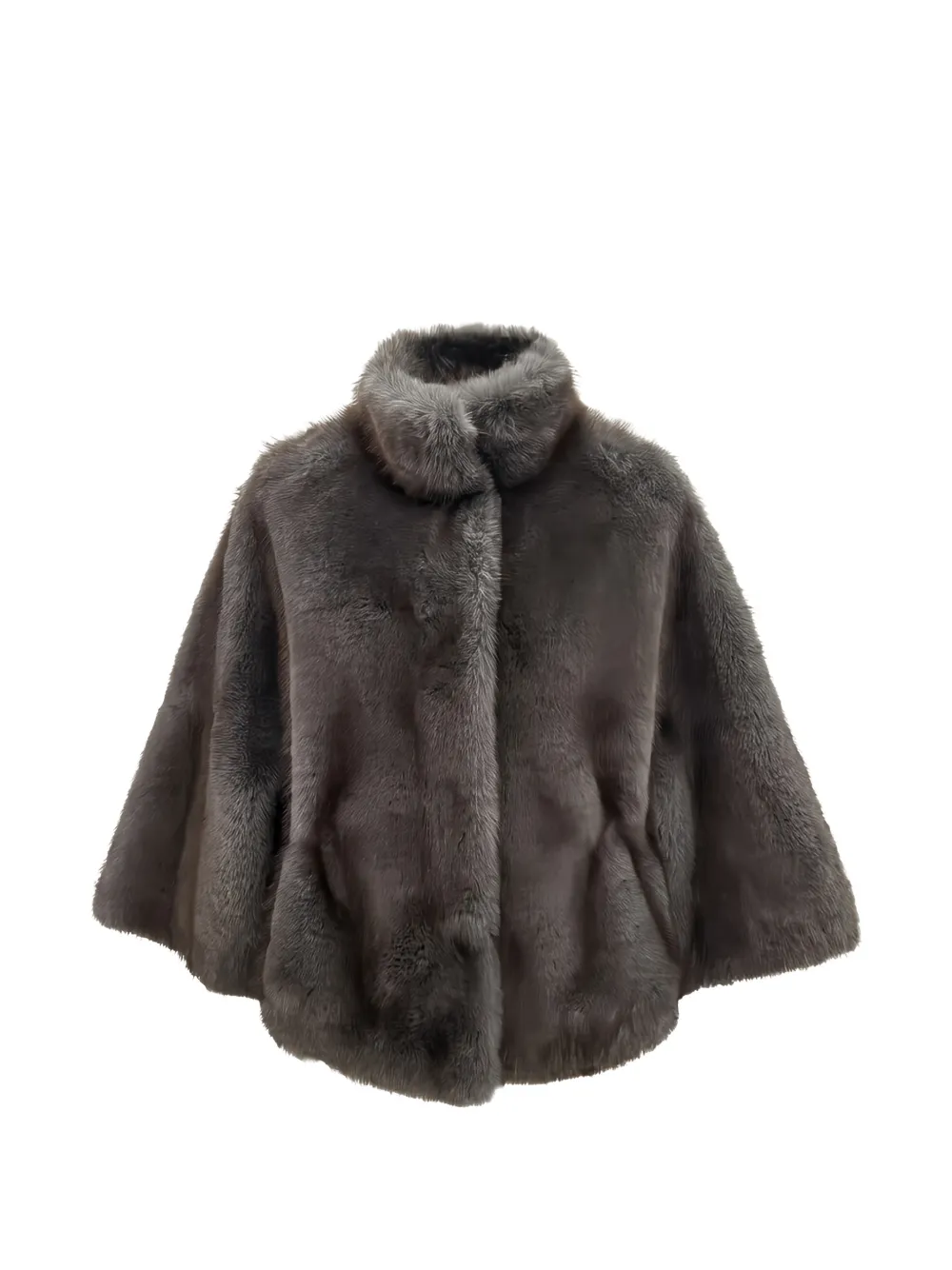 VALENTINI 1972 high-neck faux-fur jacket