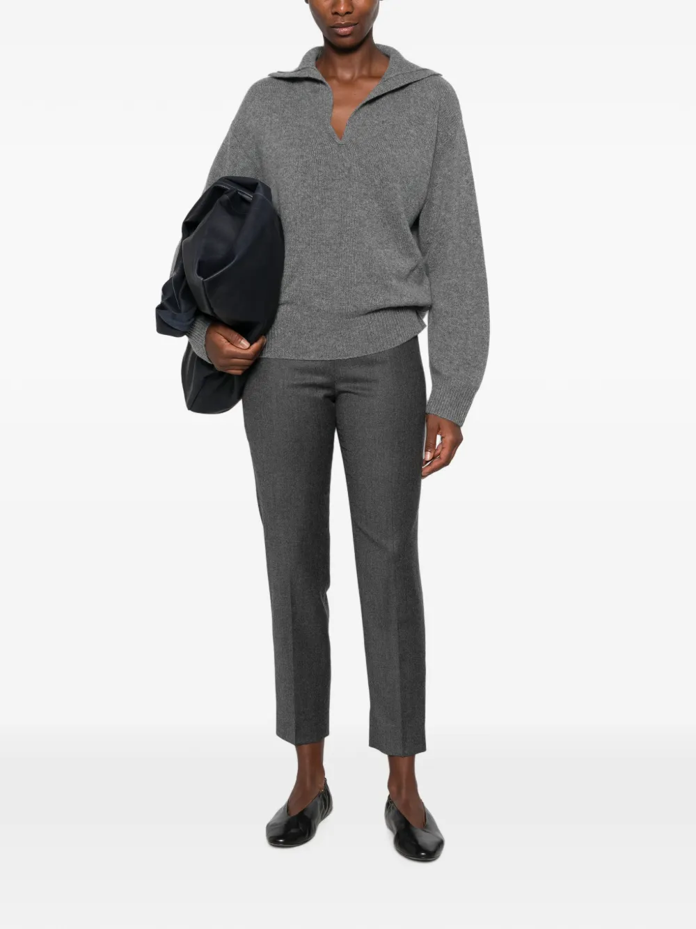 Berwich Matilda cropped broek Grijs
