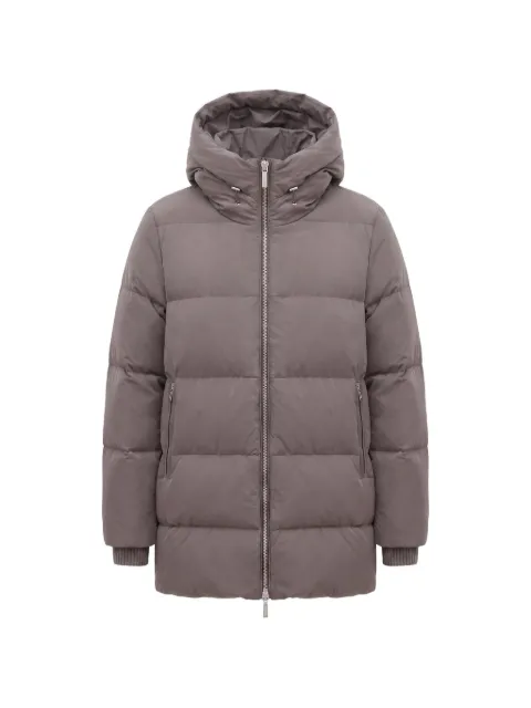 Moorer quilted hooded jacket