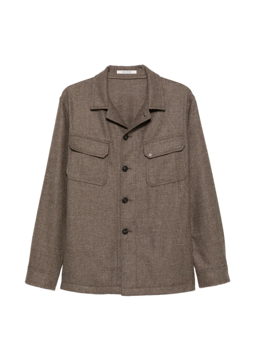 Tagliatore button-up wool jacket Bruin