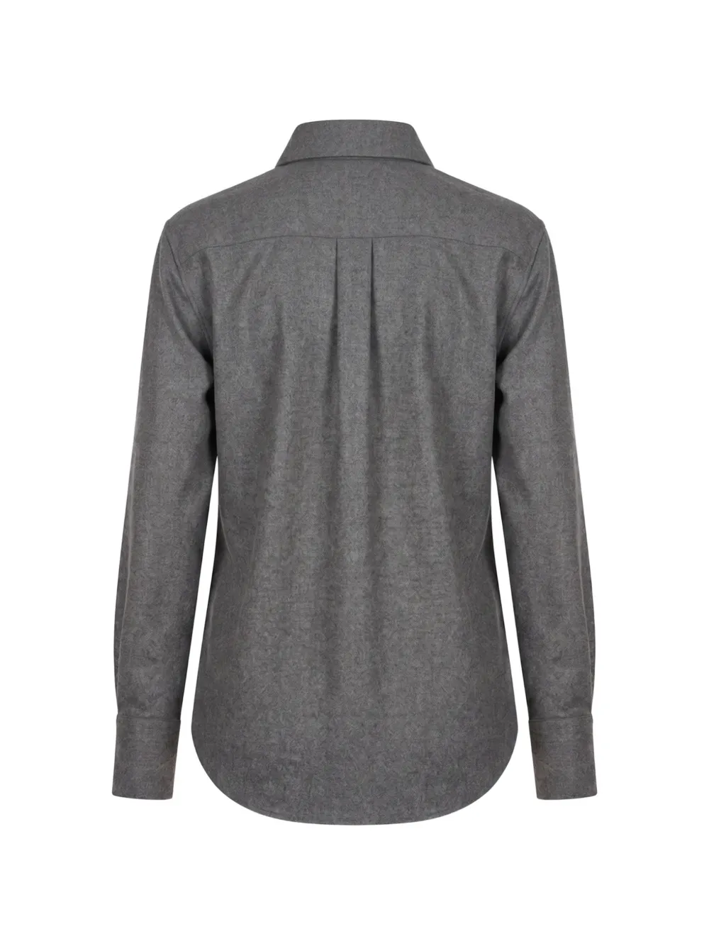 SA SU PHI Wollen blouse met verborgen voorkant Grijs