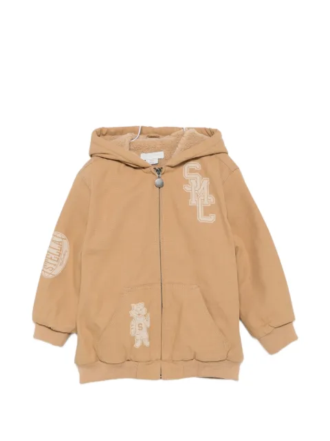 Stella McCartney Kids logo-print hooded jacket
