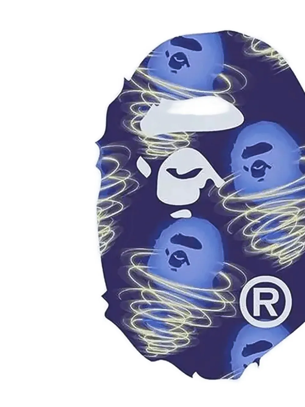 A BATHING APE Storm Big Ape Head T-shirt Wit