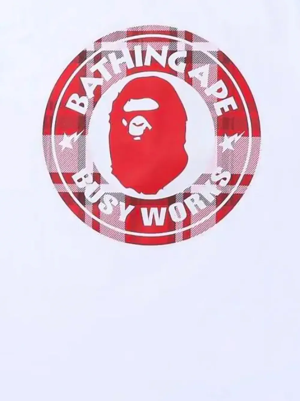 A BATHING APE T-shirt met print Wit