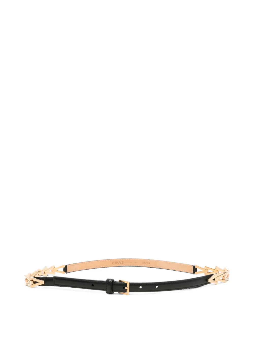 Versace Pre-Owned V-chain belt - Schwarz