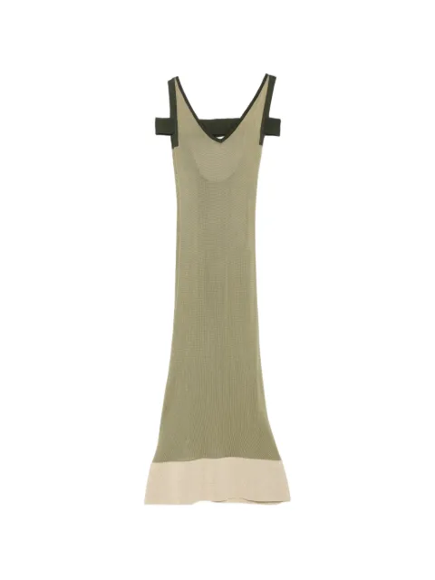 Jacquemus Pre-Owned midi-kjole med V-hals og udskæringsdetalje