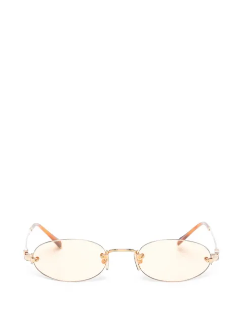 Miu Miu Pre-Owned 타원형 프레임 선글라스