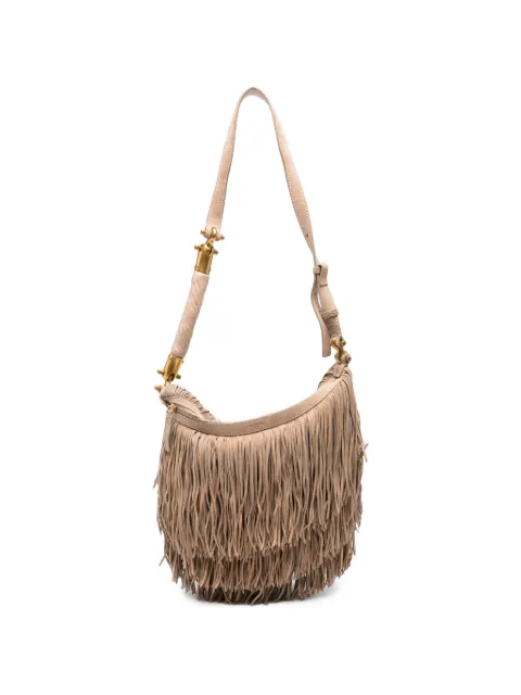 Balmain Pre-Owned fringed suede tote bag