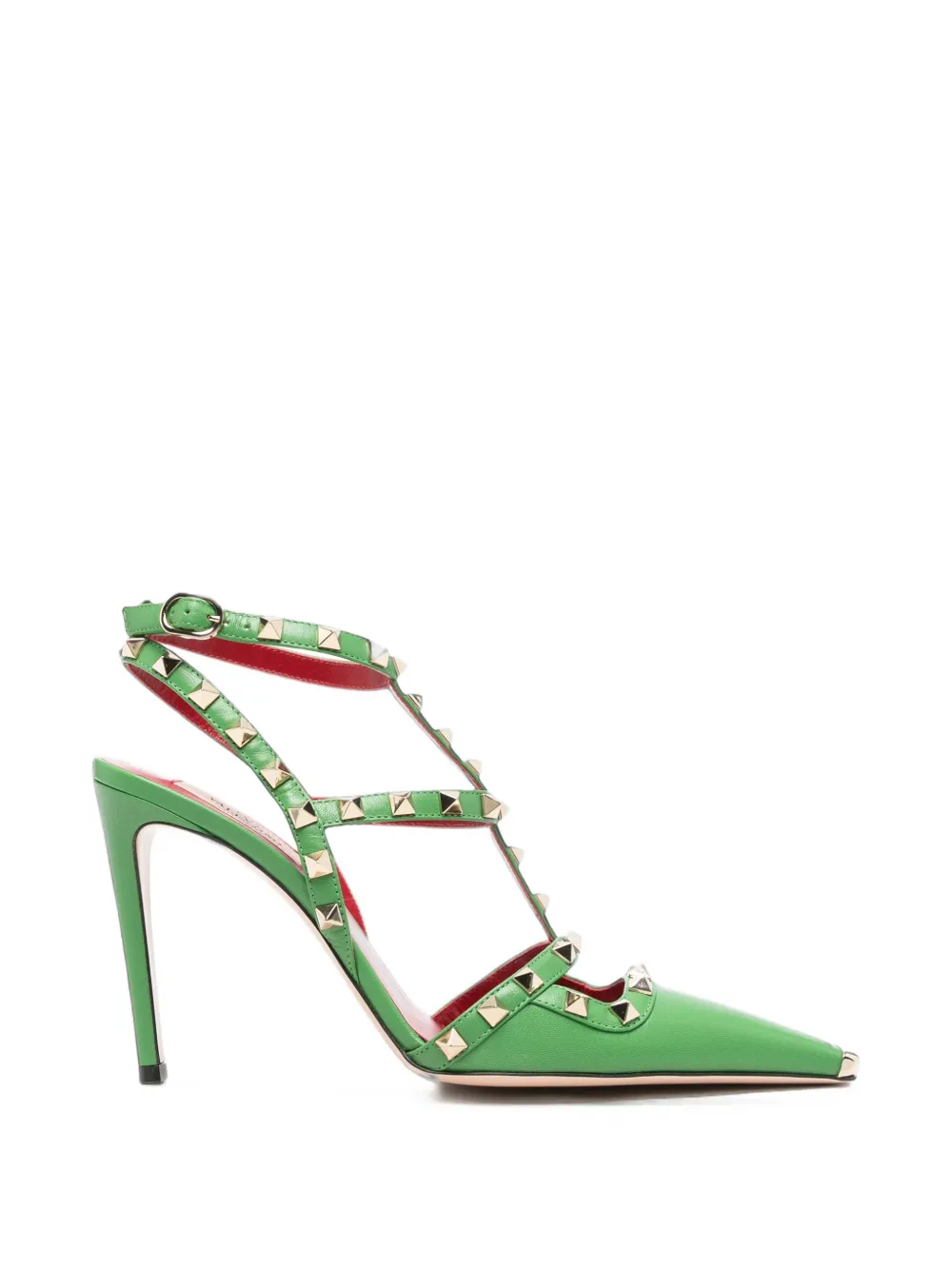 Valentino Garavani Pre-Owned Rockstud Caged Pumps - Grün