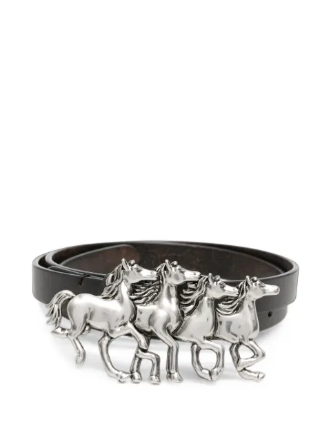 Chloé horse-buckle leather belt