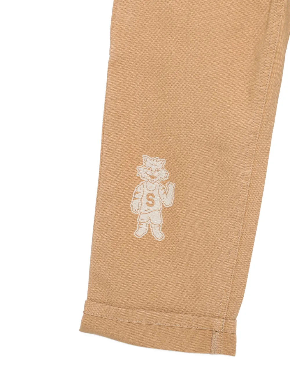 Stella McCartney Kids Broek met logoprint Beige