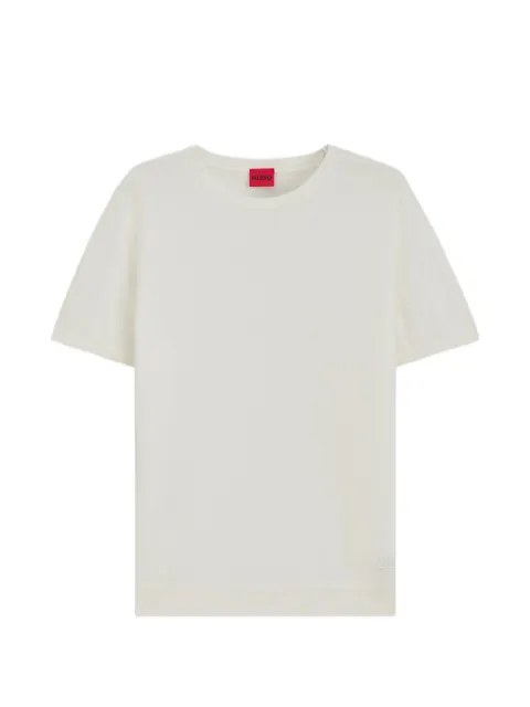 HUGO short-sleeved sweater in a wool-cashmere blend