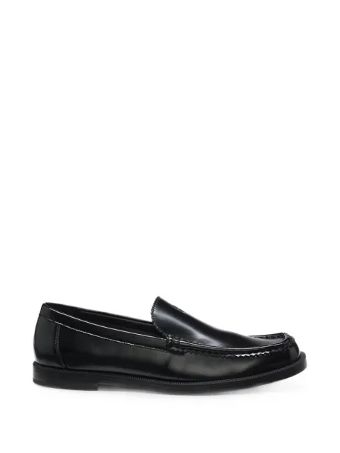 HUGO mocasines de piel con logo