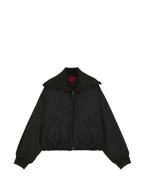 HUGO padded bomber jacket in satin